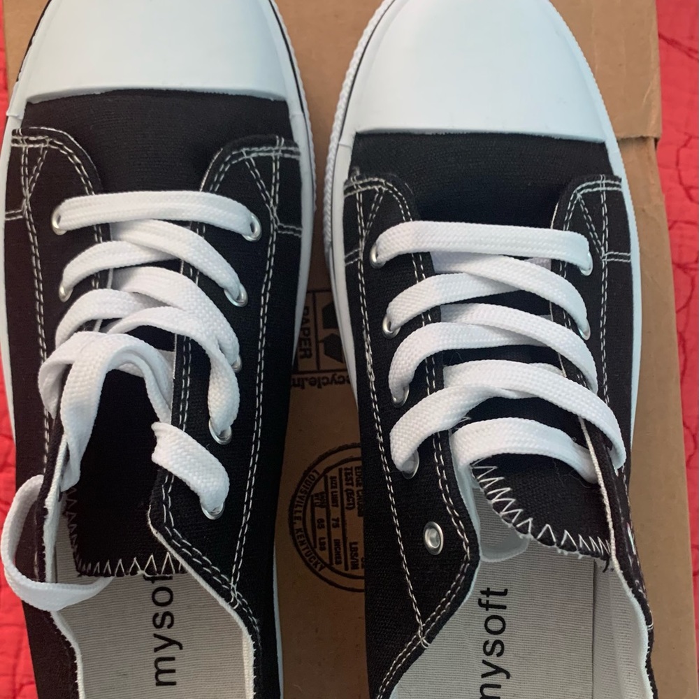 MySoft black and white keds sneakers